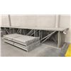 Image 2 : 14 BAYS GREY INDUSTRIAL PALLET RACKING (15) UPRIGHTS 192" X 42" AND (60) SIDE BEAMS