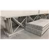 Image 2 : 14 BAYS GREY INDUSTRIAL PALLET RACKING (15) UPRIGHTS 192" X 42" AND (60) SIDE BEAMS