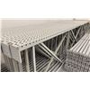 Image 3 : 14 BAYS GREY INDUSTRIAL PALLET RACKING (15) UPRIGHTS 192" X 42" AND (60) SIDE BEAMS