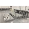 Image 2 : 4 BAYS GREY INDUSTRIAL PALLET RACKING (5) UPRIGHTS 144" X 42" AND (60) SIDE BEAMS