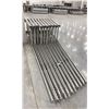 Image 3 : GROUP OF 10 GREY INDUSTRIAL PALLET RACKING 144" UPRIGHTS *NO SIDE BEAMS*