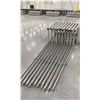 Image 3 : GROUP OF 10 GREY INDUSTRIAL PALLET RACKING 144" UPRIGHTS *NO SIDE BEAMS*