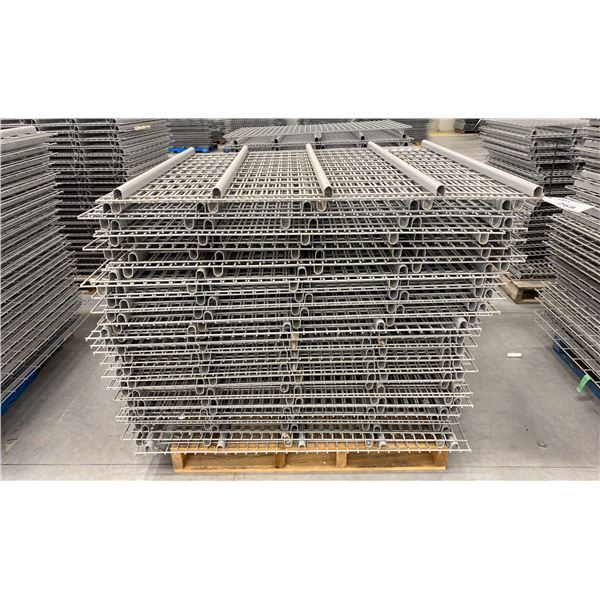 PALLET RACKING WIRE MESH DECKING PANELS 44" X 50" (APPROX. 40 PCS.)