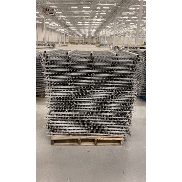 PALLET RACKING WIRE MESH DECKING PANELS 38" X 50" (APPROX. 50 PCS.)