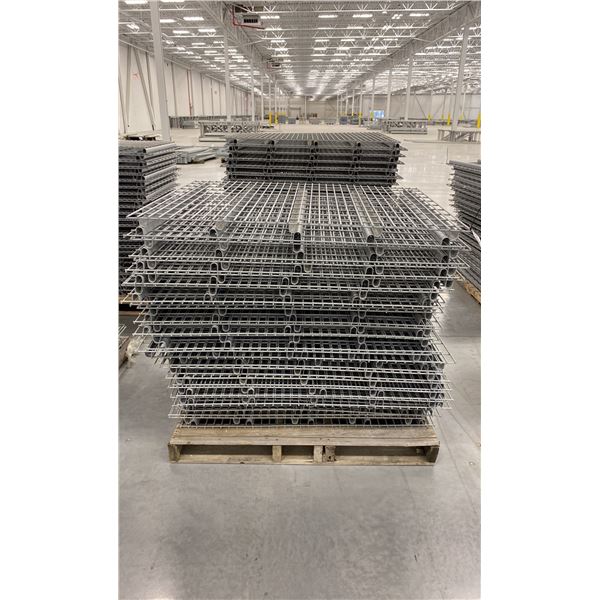 PALLET RACKING WIRE MESH DECKING PANELS 38" X 48" (APPROX. 40 PCS.)