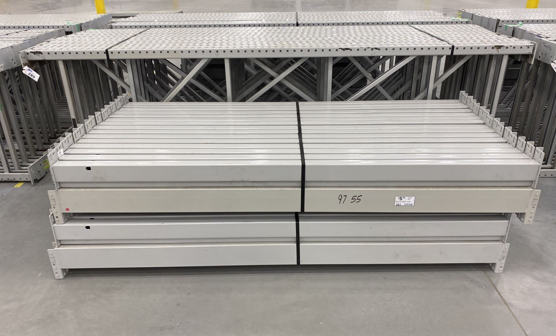 14 BAYS GREY INDUSTRIAL PALLET RACKING (15) UPRIGHTS 144