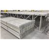 Image 2 : 14 BAYS GREY INDUSTRIAL PALLET RACKING (15) UPRIGHTS 144" X 42" AND (60) SIDE BEAMS