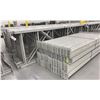 Image 2 : 14 BAYS GREY INDUSTRIAL PALLET RACKING (15) UPRIGHTS 144" X 42" AND (60) SIDE BEAMS