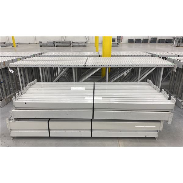 14 BAYS GREY INDUSTRIAL PALLET RACKING (15) UPRIGHTS 144