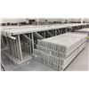 Image 2 : 14 BAYS GREY INDUSTRIAL PALLET RACKING (15) UPRIGHTS 144" X 42" AND (60) SIDE BEAMS