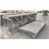 Image 2 : 8 BAYS GREY INDUSTRIAL PALLET RACKING (9) UPRIGHTS 144" X 42" AND (30) SIDE BEAMS