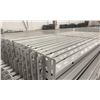 Image 2 : GROUP OF 30 GREY INDUSTRIAL PALLET RACKING SIDE BEAMS 97" X 2.5"