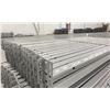 Image 2 : GROUP OF 30 GREY INDUSTRIAL PALLET RACKING SIDE BEAMS 97" X 2.5"