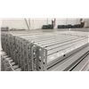 Image 2 : GROUP OF 30 GREY INDUSTRIAL PALLET RACKING SIDE BEAMS 97" X 2.5"