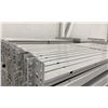 Image 2 : GROUP OF 30 GREY INDUSTRIAL PALLET RACKING SIDE BEAMS 97" X 2.5"