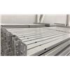 Image 2 : GROUP OF 30 GREY INDUSTRIAL PALLET RACKING SIDE BEAMS 97" X 2.5"