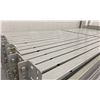 Image 2 : GROUP OF 30 GREY INDUSTRIAL PALLET RACKING SIDE BEAMS 97" X 2.5"