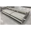 Image 2 : GROUP OF 34 GREY INDUSTRIAL PALLET RACKING SIDE BEAMS 84" X 2.5"