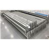 Image 2 : GROUP OF 50 GREY INDUSTRIAL PALLET RACKING SIDE BEAMS 102" X 2.5"