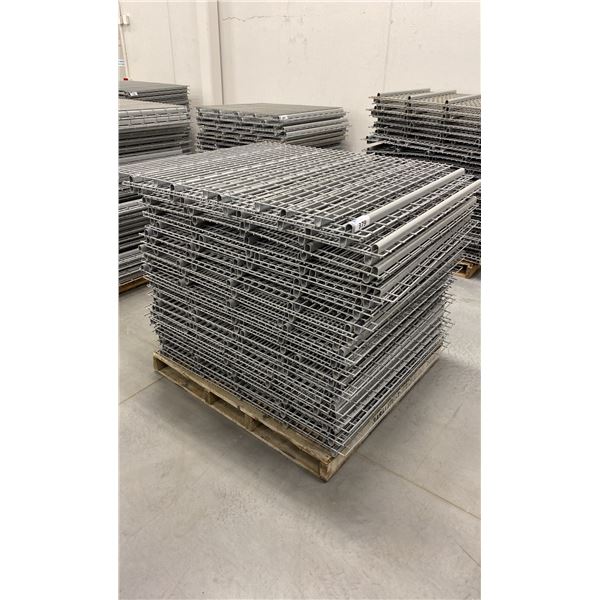 PALLET RACKING WIRE MESH DECKING PANELS 44" X 48" (APPROX. 40 PCS.)