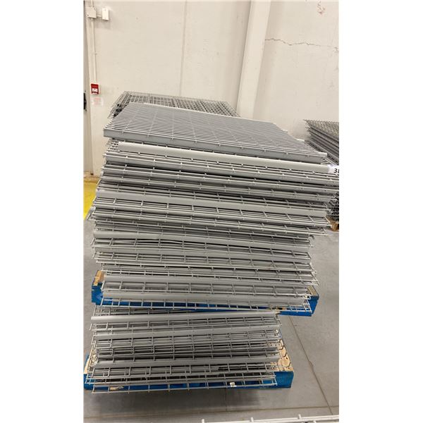 PALLET RACKING WIRE MESH DECKING PANELS MOSTLY 38" X 50" (APPROX. 50 PCS.)