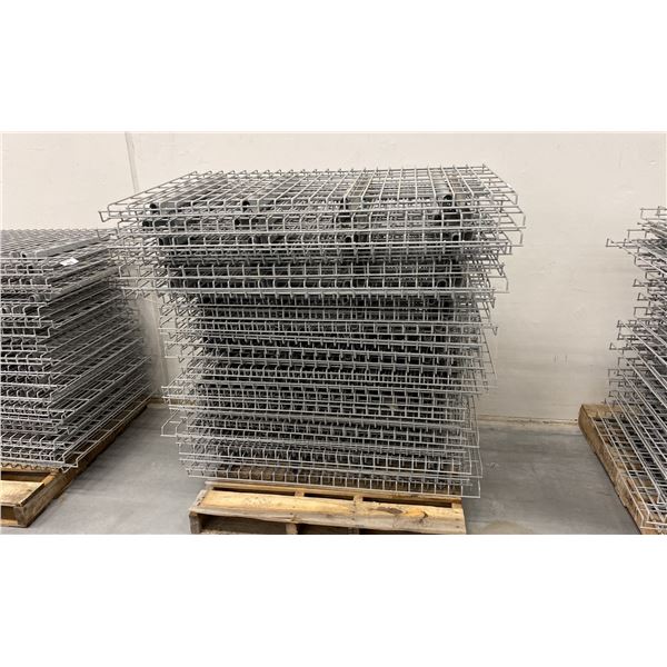 PALLET RACKING WIRE MESH DECKING PANELS 29" X 48" (APPROX. 50 PCS.)