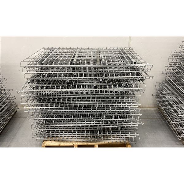 PALLET RACKING WIRE MESH DECKING PANELS 29  X 48  (APPROX. 40 PCS.)