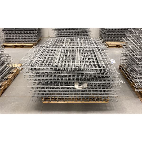 PALLET RACKING WIRE MESH DECKING PANELS 29" X 48" (APPROX. 50 PCS.)