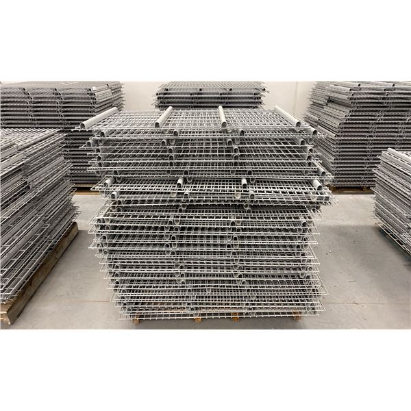 PALLET RACKING WIRE MESH DECKING PANELS 24" X 48" (APPROX. 90 PCS.)