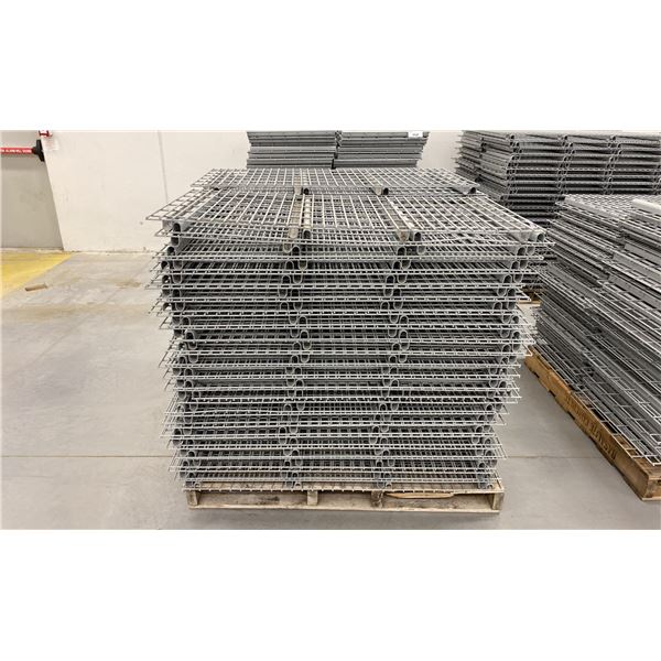 PALLET RACKING WIRE MESH DECKING PANELS 24  X 48  (APPROX. 90 PCS.)