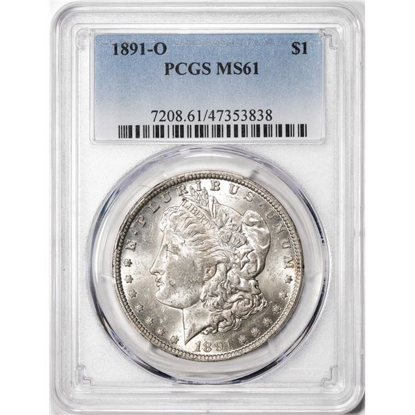 1891-O $1 Morgan Silver Dollar Coin PCGS MS61