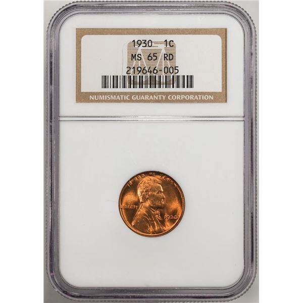 1930 Lincoln Wheat Cent Coin NGC MS65RD