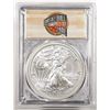 Image 1 : 2020-(P) $1 American Silver Eagle Coin PCGS MS70 Emergency Issue FDOI Philadelphia