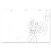 Image 1 : Marvel Comics "Captain America" Original Drawing on Paper