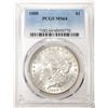 Image 1 : 1888 $1 Morgan Silver Dollar Coin PCGS MS64