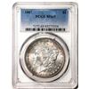 Image 1 : 1887 $1 Morgan Silver Dollar Coin PCGS MS65 Great Toning