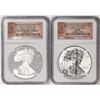 Image 1 : 2012-S $1 American Silver Eagle San Francisco Set NGC PF70 Ultra Cameo/ Rev. PF70 ER