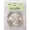 Image 1 : 1884-O $1 Morgan Silver Dollar Coin PCGS MS63 Old Green Holder