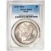 Image 1 : 1878 7/8TF Weak $1 Morgan Silver Dollar Coin PCGS MS63