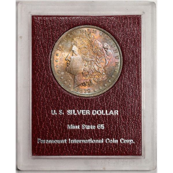 Redfield Collection 1879-O $1 Morgan Silver Dollar Coin Mint State 65 Amazing Toning