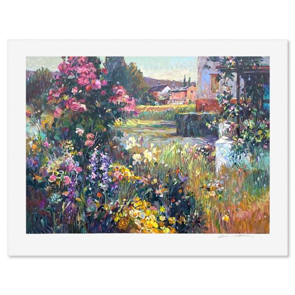 Henri Plisson (1933-2006) "Climbing Rose" Limited Edition Serigraph on Paper