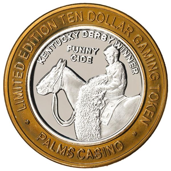 .999 Silver Palms Casino Las Vegas, NV $10 Casino Limited Edition Gaming Token