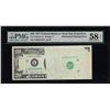 Image 1 : $20 Federal Reserve Note Obstructed Printing Error PMG Choice About Unc 58EPQ