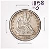 Image 1 : 1858-O Seated Liberty Half Dollar Coin