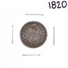 Image 1 : 1820 Capped Bust Dime Coin
