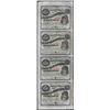 Image 1 : Uncut Sheet of (4) State of Louisiana Baby Bond Obsolete Notes