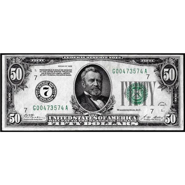 1928 $50 Federal Reserve Note Chicago