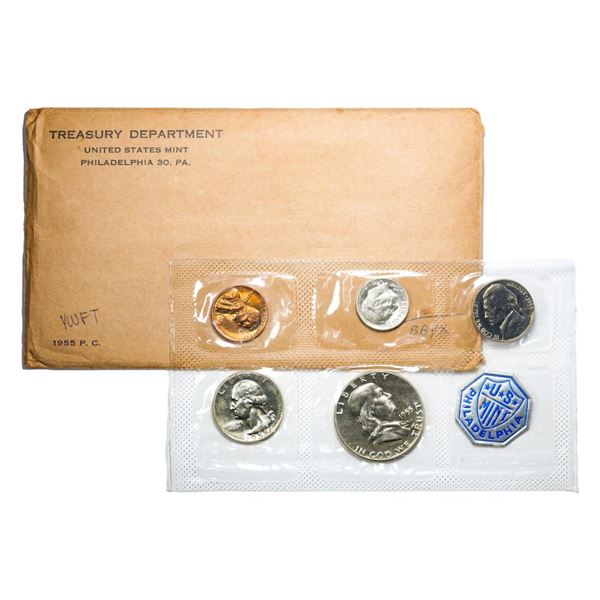 1955 (5) Coin Proof Set in Flat Pack Envelope