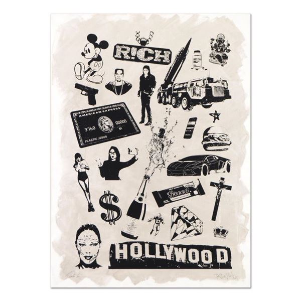 Padhia Avocado "False Idols I: Plastic Jesus" Original Mixed Media on Canvas