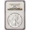 Image 1 : 2017-W $1 Burnished American Silver Eagle Coin NGC MS70